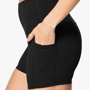 Black 3" Biker Shorts with Pockets